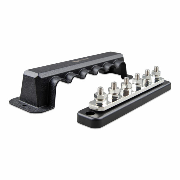 Busbar 250A 2P with 6 screws + cover