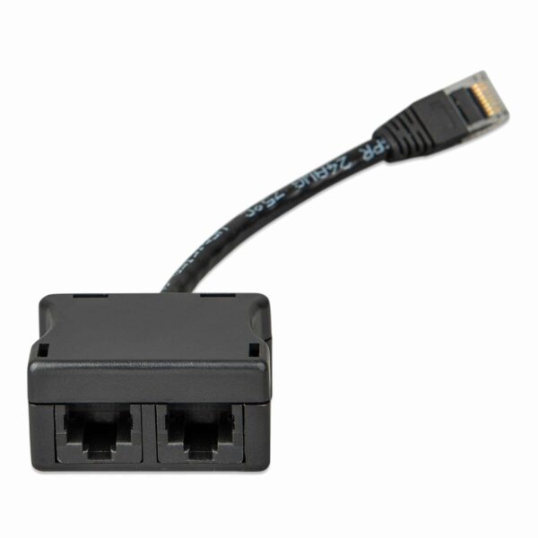 RJ45-splitter 1xRJ45male/15cm cable/2xRJ45 female
