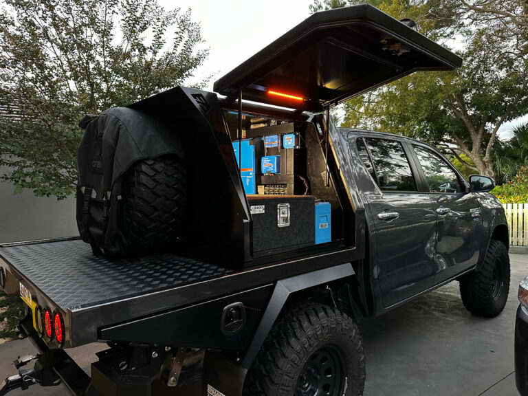 Toyota Hilux Camper - 4WD Caravan RV Energy Systems - Overkill Energy - Energy systems and batteries