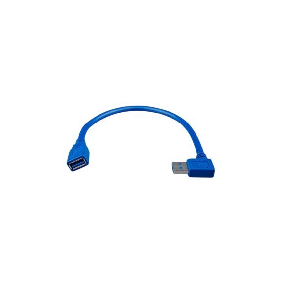 USB extension cable 0.3 m one side right angle